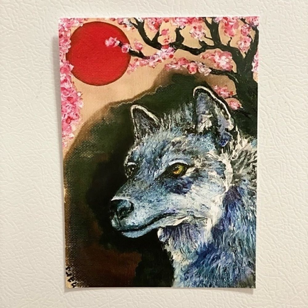 Color Print Wolf - Picture 2 of 2